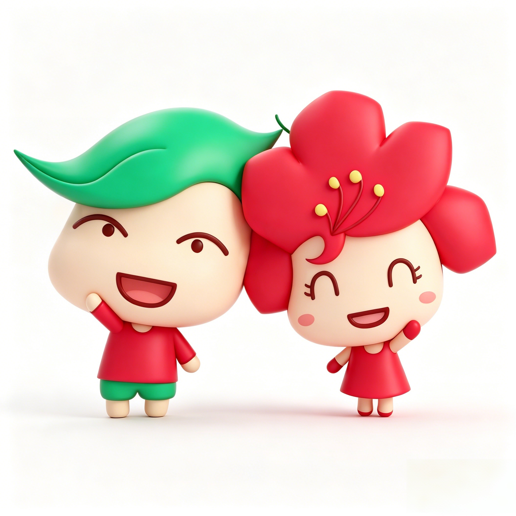 岳岳西西3D形象人设图